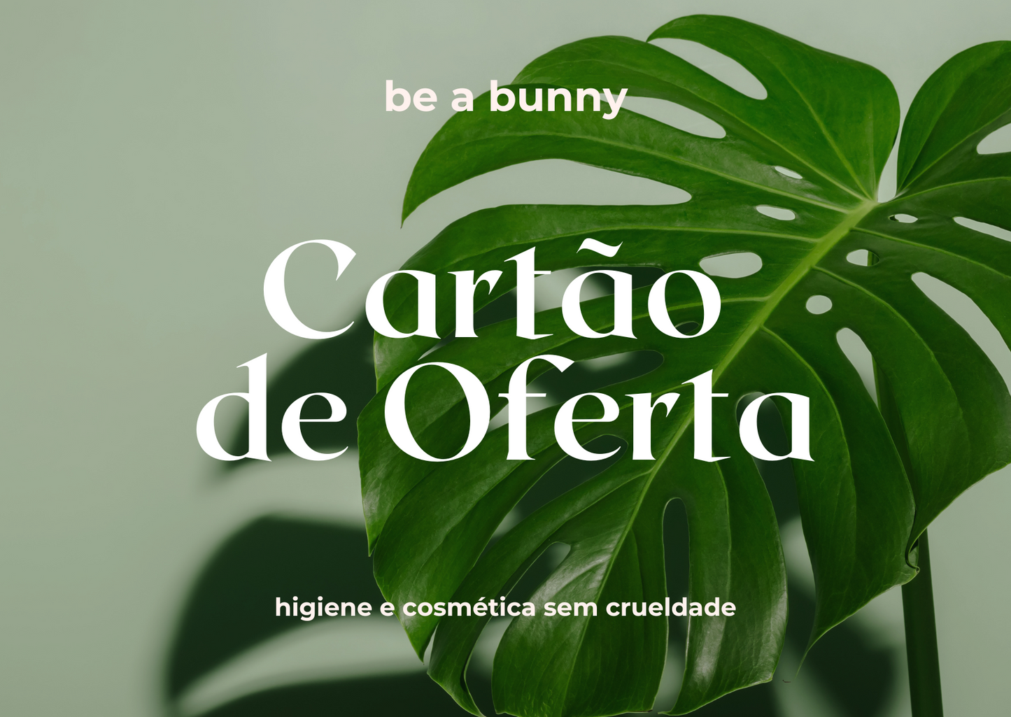 Cartão de Oferta Be a Bunny