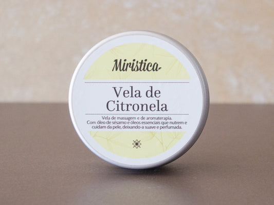 Vela de Massagem de Citronela da Miristica