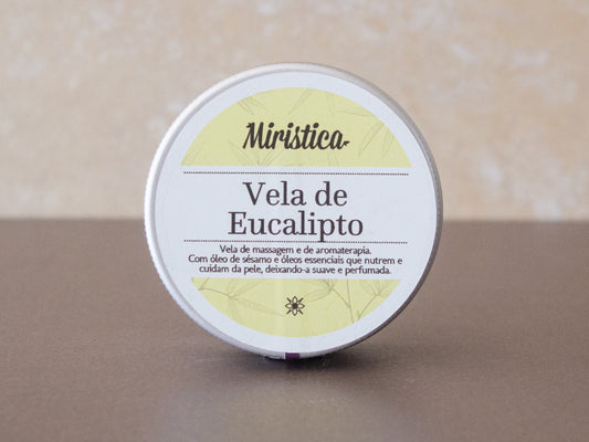 Vela de Massagem de Eucalipto da Miristica